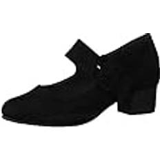 Jana Cobra Womens Mary Jane Court Shoes - Black