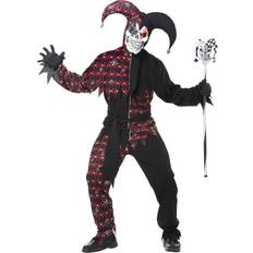 Rot Kostüme & Verkleidungen California Costumes Mens Sinister Jester Halloween Costume