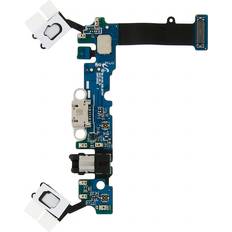 Ladungsanschlüsse Avizar Micro-usb ladeanschluss 3.5 klinkenstecker ersatzteil für galaxy a5 2016 Schwarz