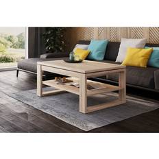 Ebern Designs Storage Sonoma Oak Coffee Table 65x110cm