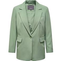 Dame - Grønne Dressjakker Only Curvy Oversized Reverse Blazer