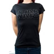 Star Wars Dam T-shirts Star Wars Star Wars Rhinestone Logo T-Shirt