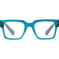 Glasses Rectangle Reading in Teal by Foster Grant Woodbridge 2.50 Teal