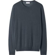 Tiger of Sweden Herre Sweatere Tiger of Sweden Nichols Sweater - Ocean Grey