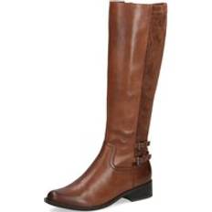 Braun - Damen Hohe Stiefel Caprice Women's Lockhart Womens Knee High Boots Cognac Lea Micr cognac lea micr