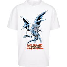 Röda - Tyg T-shirts Mister Tee herr Yu-ghi-oh Blue Eyes White Dragon Heavy Oversize T-shirt, Vit