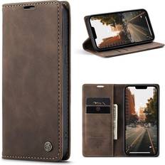 CaseMe Lompakkokotelot CaseMe Retro Lompakkokotelo iPhone 15 Kahvi Dark Brown