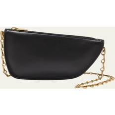 Burberry Skuldervesker Burberry Wallet On Chain Micro Shield Cuir Noir