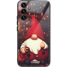 Mobiltilbehør MAULUND Samsung Galaxy A14 5G Jule m. Glasbagside Julenisse
