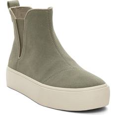 Grey Chelsea Boots Toms 'Fenix Platform' Ladies Ankle Boots Grey