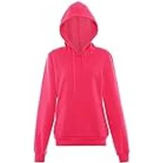 Athlsr fashionabel tröja huvtröja för kvinnor polyester rosa XXL, ROSA