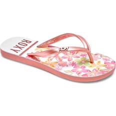 Schnürung - Weiß Pantoffeln & Hausschuhe Roxy Viva Stamp Sandale, PINK/White