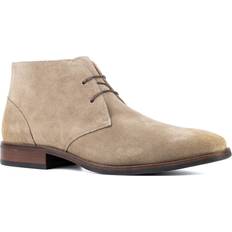 Beige - Men Chukka Boots Vintage Foundry Co Men's Suede Aldwin Boots Taupe Taupe