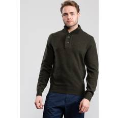 Barbour Pullover Barbour Pullover mit Knopfleiste - Oliv