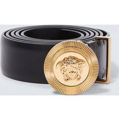 Versace Accessories Versace Medusa Biggie Leather Belt - Black