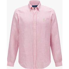 Homme - Lin Vêtements Polo Ralph Lauren Classic Fit Striped Shirt Pink/White Male