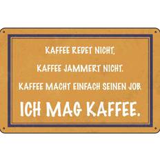 Blechschild 30x20 cm Ich Mag Kaffee