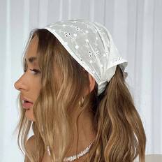 Shein 1 piece of original embroidered floral pattern head wrap with rolled edge for women, perfect for daily use and travel