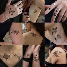 Shein 9sheets Butterfly Pattern Tattoo Sticker Y2k Temporary Tattoos Black Friday