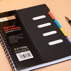 Shein Waterproof Cover Spiral Notebook