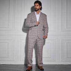 Bruna Kostymer Shein Men's Plus Plaid Suit Set