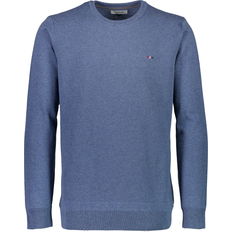 Bison Tröjor Bison Stickad Tröja - DK Blue Mel
