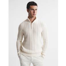 Reiss Bantham Cable Knit Half-Zip Jumper