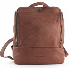 Harold's Kleiner Lederrucksack, cognac. Cognacbraun