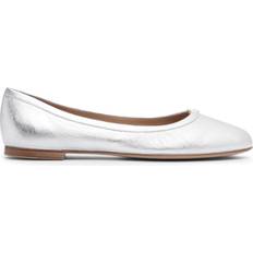 Chloé Low Shoes Chloé Marcie silver leather ballerinas