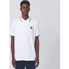 Badge Logo Tipped Polo White