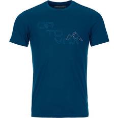 Ortovox Oberteile Ortovox Herren 185 Merino Tangram Logo T-Shirt blau