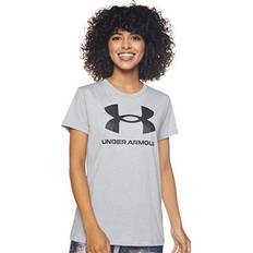 T-shirts Under Armour Women's Rival Logo Short Sleeve T-shirt - Mod Gray Light Heather/Black