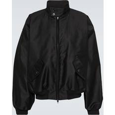 Balenciaga Ytterkläder Balenciaga Oversized Cotton-Shell Harrington Jacket - Black