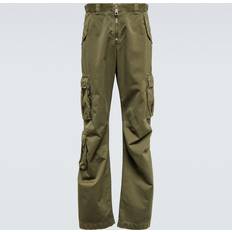 Dolce & Gabbana Green Trousers & Shorts Dolce & Gabbana High-rise cotton cargo pants green