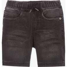 Molo Boy's Ali Elastic Waist Denim Shorts - Black