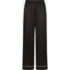 Silk Trousers Dolce & Gabbana Silk pajama pants black