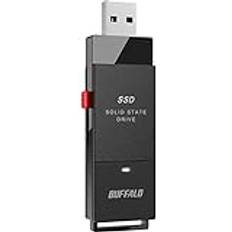 Buffalo 2TB SSD-Put Portable SSD – USB 3.2 A & C kompatibel Solid State Drive Externer Speicher