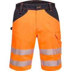 Work Clothes Portwest Warnschutz-Shorts PW348, orange schwarz