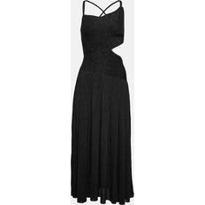 Men - Polyamide Dresses Zimmermann One-Shoulder Knit Midi Dress - Black
