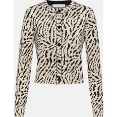 Svarta Koftor Proenza Schouler Silk-Blend Cardigan - Multicoloured