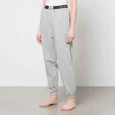 Calvin Klein Trousers Calvin Klein Cotton-Jersey Joggers Grey