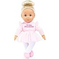 Bayer Bayer Design 93311AA docka med hår, musik, ballerinavisk, interaktiv med mjuk kropp, med sovögon, rosa, 33 cm