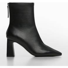 Mango Ankle Boots Mango Limo Faux Leather Zip Up Ankle Boot