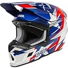 Motorcycle Equipment O'Neal 3SRS Ride Motocross Helmet - Blue/Red