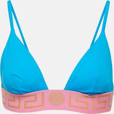 Versace Hauts de bikini Versace Underwear Blue Greca Border Bikini Top 2Vb10 Blue/Flamingo