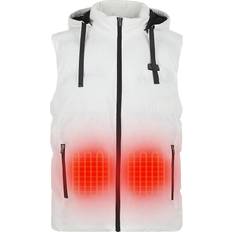 Polyester - Unisex Vests Helios Unisex Heated Vest White