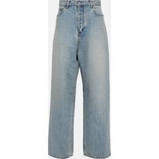 Balenciaga Trousers & Shorts Balenciaga Mid-Rise Wide-Leg Jeans - Blue