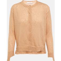 Max Mara Funghi Cotton Mohair-Blend Cardigan - Yellow