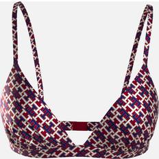 Silk Bras Tommy Hilfiger Monogram Silk Triangle Bra Multi