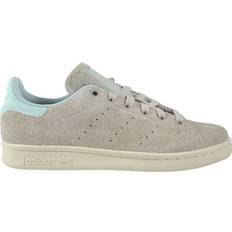 Beige - Women - adidas Stan Smith Shoes adidas Stan Smith Lace-Up Beige Suede Leather Womens Trainers S32261 UK